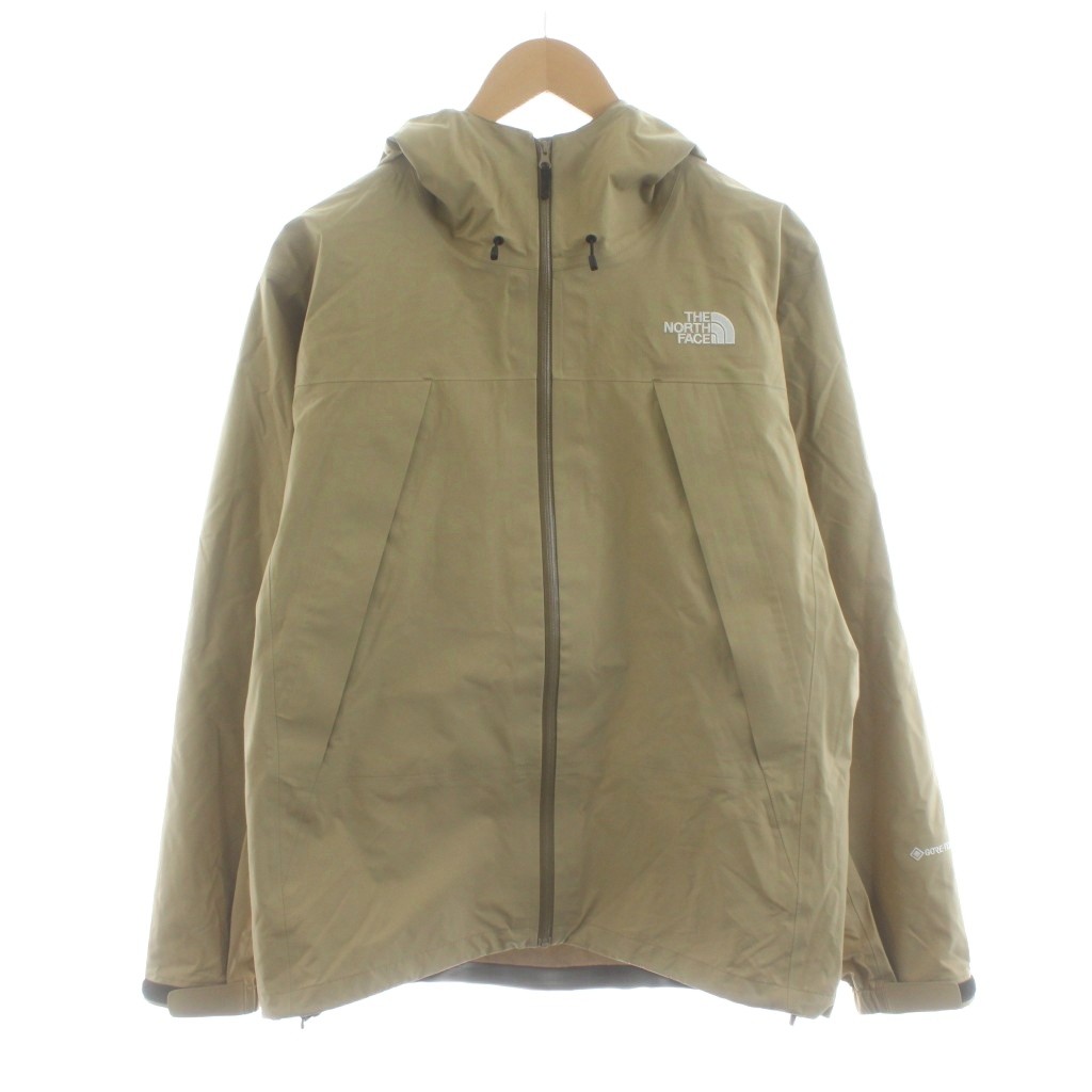 【中古】ザノースフェイス THE NORTH FACE クライムライトジャケット GORE-TEX ジップアップ ロゴタイプ刺しゅう ナイロン M ベージュ NP11503 /KU メンズ 【ベクター 古着】 260114