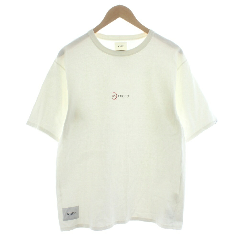 【中古】ダブルタップス WTAPS min-nano 19S/S MAXE SS 03/TEE COTTON Tシャツ カットソー 半袖 クルーネック 02 白 ホワイト 191ATMID-CSM03S /KU メンズ 【ベクトル 古着】 260116