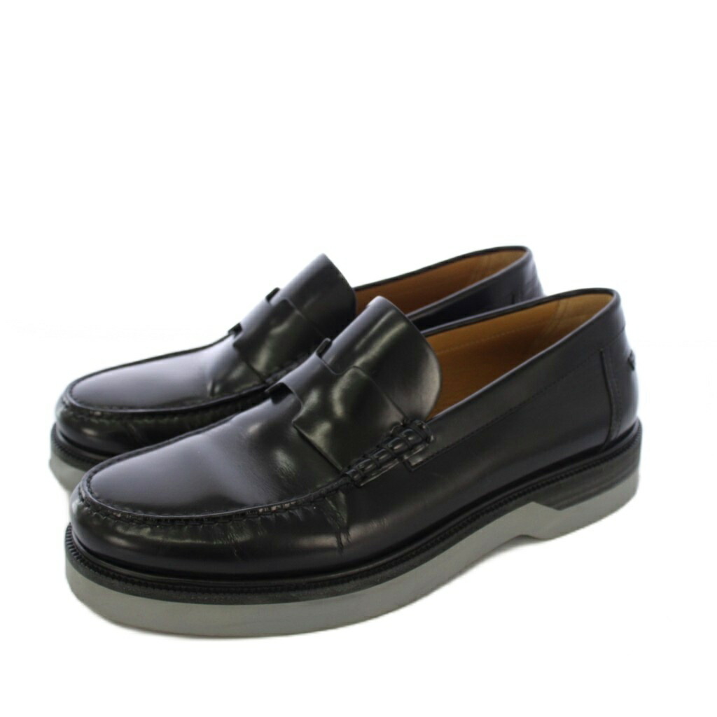 【中古】エルメス HERMES ケネディ なめし革 置き目毛皮 26糎 黒 /KH  【ベクター 古着】 260123