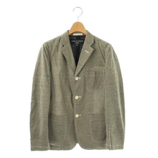 【中古】コムデギャルソンオム COMME des GARCONS HOMME AD2011 ジャケット XS グレー HI-J046 /DO メンズ 【ベクトル 古着】 260119