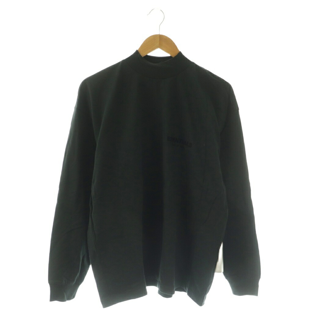 【中古】未使用品 エフオージー エッセンシャルズ FOG ESSENTIALS 090233 リコンロゴプリントクルーネック Tシャツ カットソー 長袖 S ブラック /ES メンズ 【ベクトル 古着】 260126