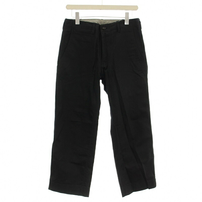 【中古】コムデギャルソンオム COMME des GARCONS HOMME AD2009 コットン チノパン パンツ XS 黒 HE-P106 /☆G メンズ 【ベクトル 古着】 260121