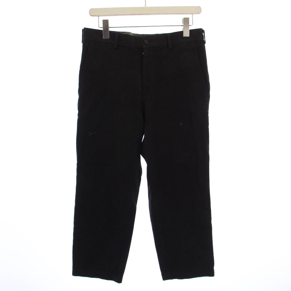 【中古】コムデギャルソンオム COMME des GARCONS HOMME AD2013 ストレートパンツ ジップフライ ウール XS 黒 HL-P035 /BM メンズ 【ベクトル 古着】 260124