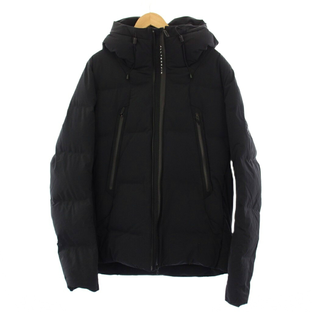 【中古】デサント DESCENTE BYBORRE 水沢ダウン ダウンジャケット フーディ ジップアップ XA 黒 DOR-G9586U /KH メンズ 【ベクトル 古着】 260127