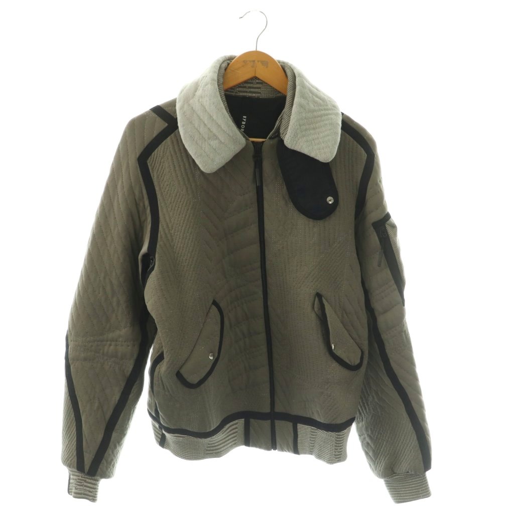 【中古】バイボレ BYBORRE P-TYPE JACKET ジャケット ジップアップ グレージュ ブラック ライトグレー /DO メンズ 【ベクトル 古着】 260126
