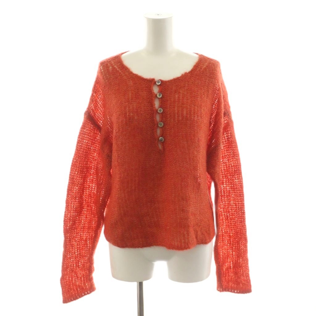 【中古】未使用品 プラージュ Plage 24AW HENLEY ALPACA mix プルオーバー ニット セーター 長袖 アルパカ混 オレンジ 24080922827040 /AN76 レディース 【ベクトル 古着】 260128｜ブランド古着の買取販売ベクトル