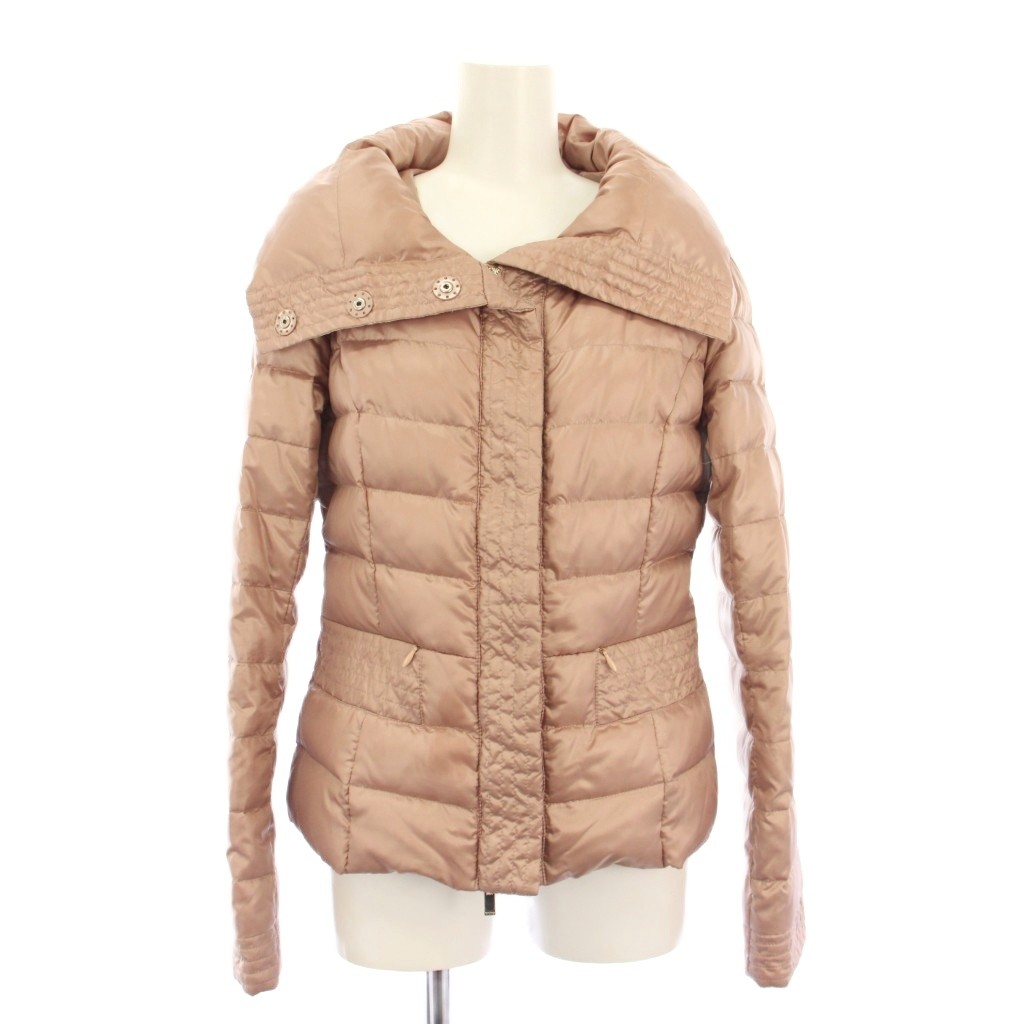 【中古】マックスマーラ MAX MARA ダウンジャケット アウター ショート丈 38 ピンク /KH レディース 【ベクトル 古着】 260129
