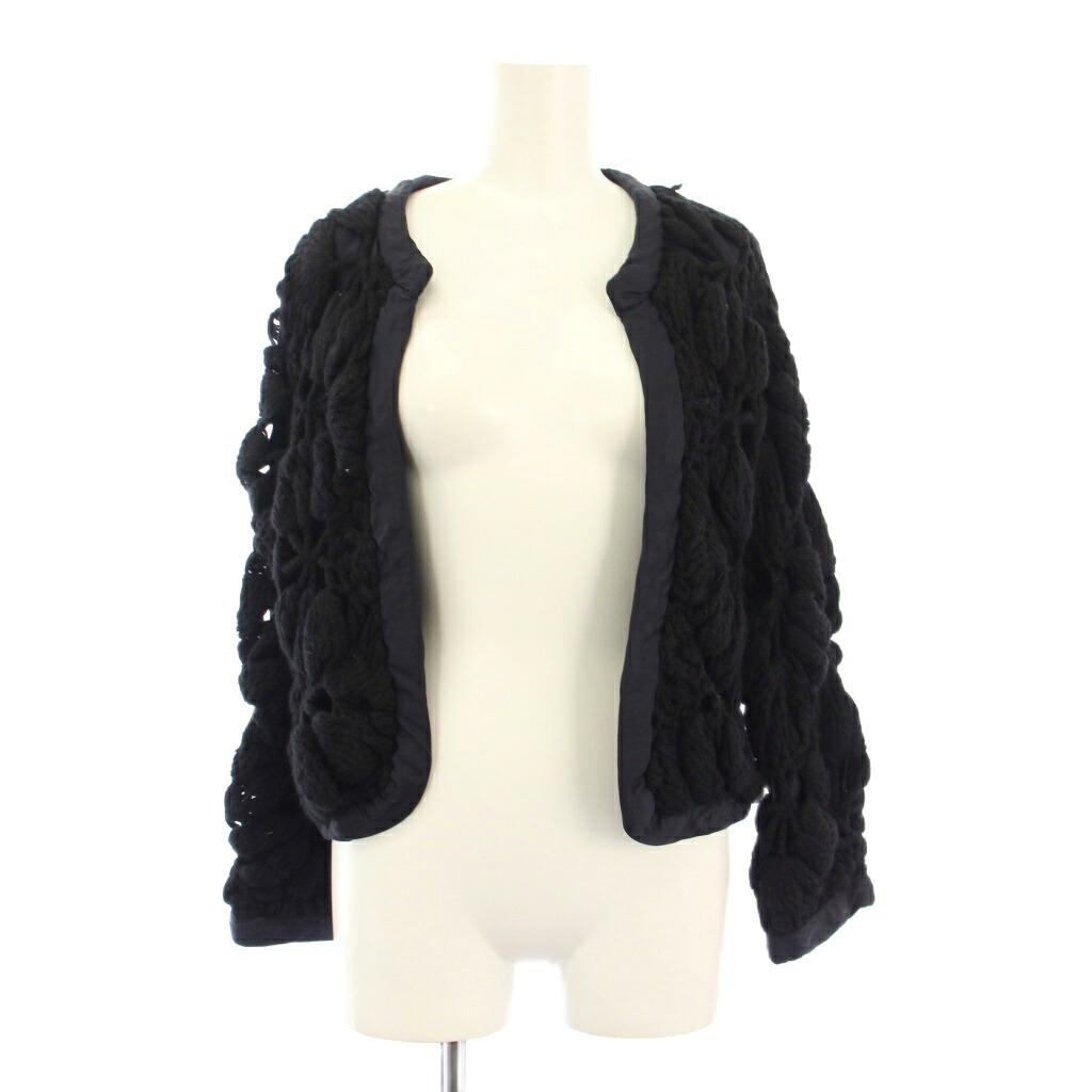 【中古】サカイ sacai ニットカーディガン 長袖 トッパー 38 黒 04-00286 /KH レディース 【ベクトル 古着】 260129｜ブランド古着の買取販売ベクトル