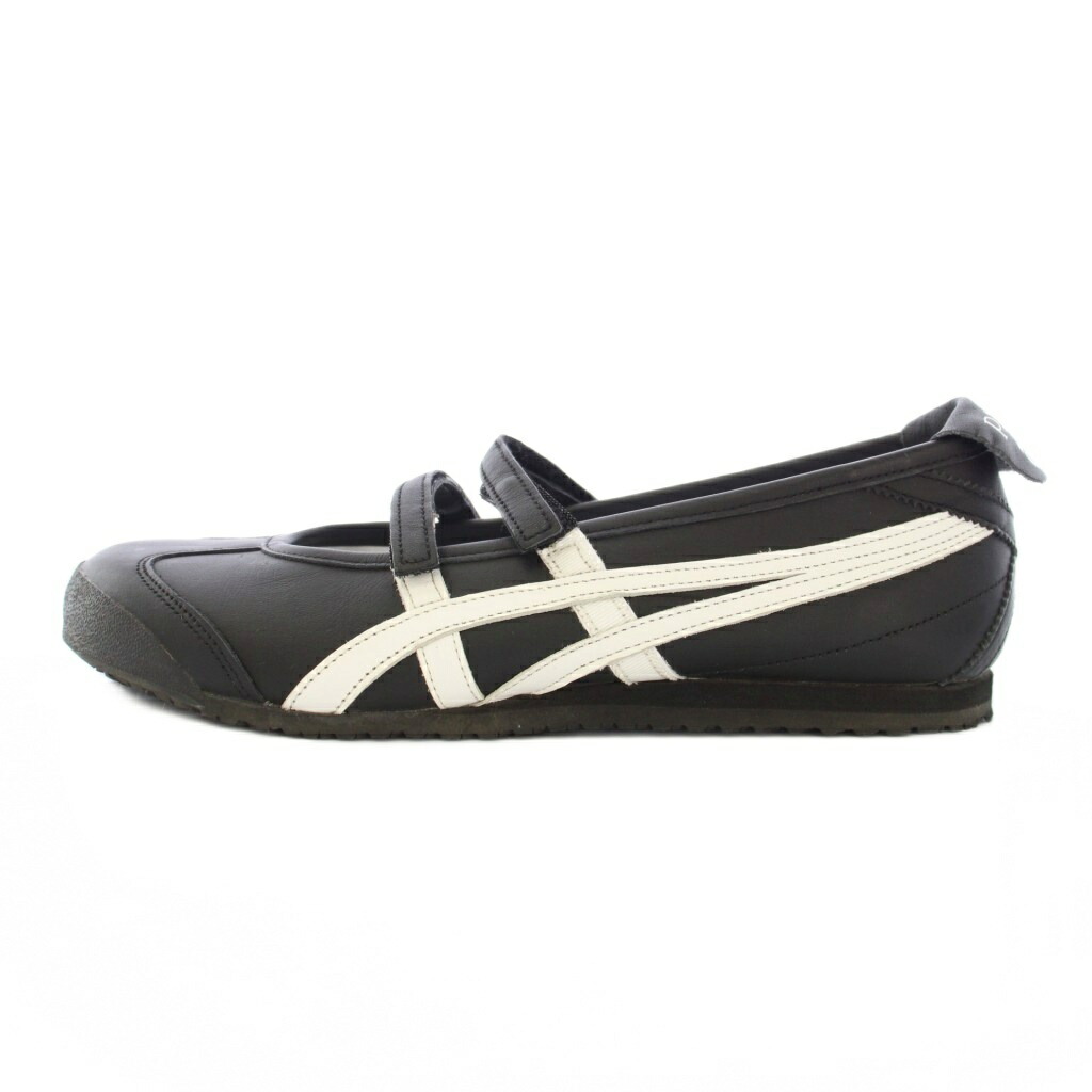 【中古】オニツカタイガー Onitsuka Tiger PATOU MEXICO 66 BALLERINA メキシコ66 バレリーナ スニーカー US6 24.5cm 黒 ブラック 白 ホワイト /BB レディース 【ベクトル 古着】 260131
