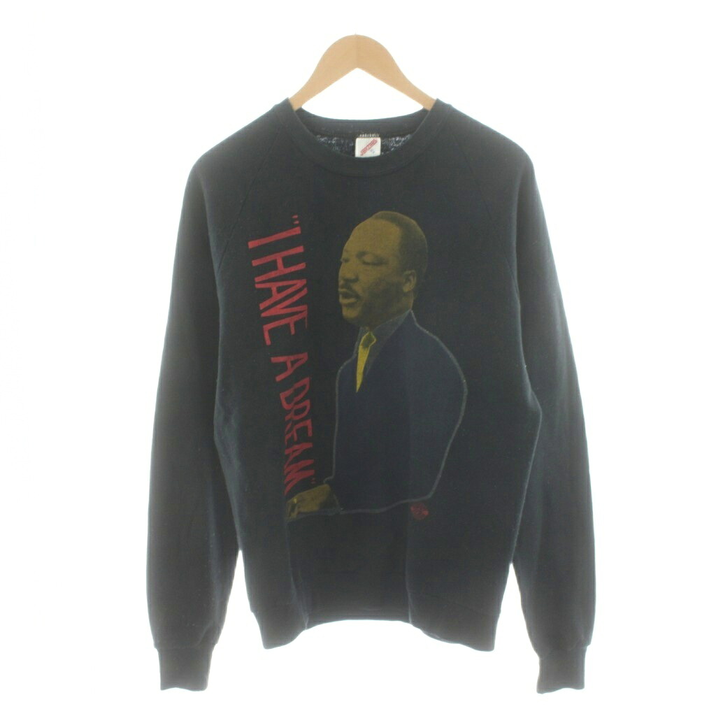 【中古】ジャージーズ JERZEES 80s 第一人者代理牧師 流汗 調教師 ロゴタイプ XL 黒 黒いこと /AN27 メンズ 【ベクター 古着】 260131