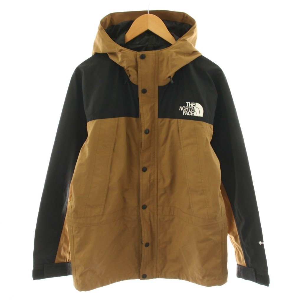 【中古】ザノースフェイス THE NORTH FACE 牟礼 点火装置 上衣 Mountain Light Jacket ボンネット ロゴタイプ M 茶 赤銅色 黒 黒いこと NP11834 /AN12 メンズ 【ベクター 古着】 260206