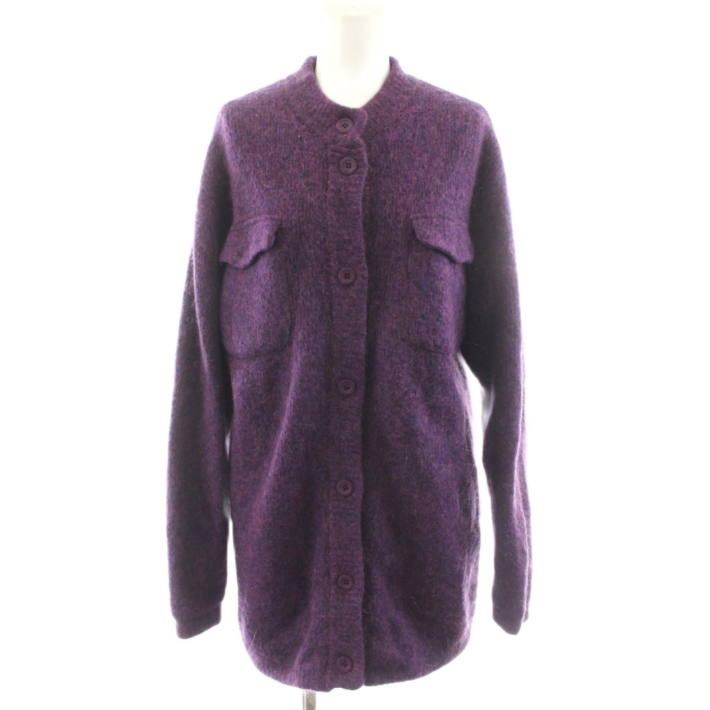 【中古】アメリヴィンテージ Ameri VINTAGE 23AW POCKET DETAIL KNIT CARDIGAN カーディガン モヘヤ混 F 紫 パープル 01320190830 /AN26 レディース 【ベクトル 古着】 260205