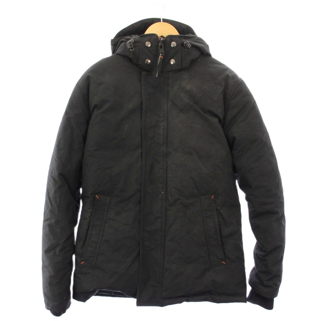 【中古】アウトドアサバイバルカナダ OUTDOOR SURVIVAL CANADA 落ち込む上衣 ナイロン アウター ボンネット 一色合い M 黒 黒いこと ENTRAX800 /BB メンズ 【ベクター 古着】 260203
