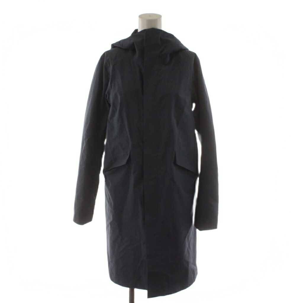 【中古】アークテリクス ARC'TERYX GORE-TEX SANDRA COAT コート ロング丈 フード XS 紺 ネイビー 25866 /AN77 レディース 【ベクトル 古着】 260207
