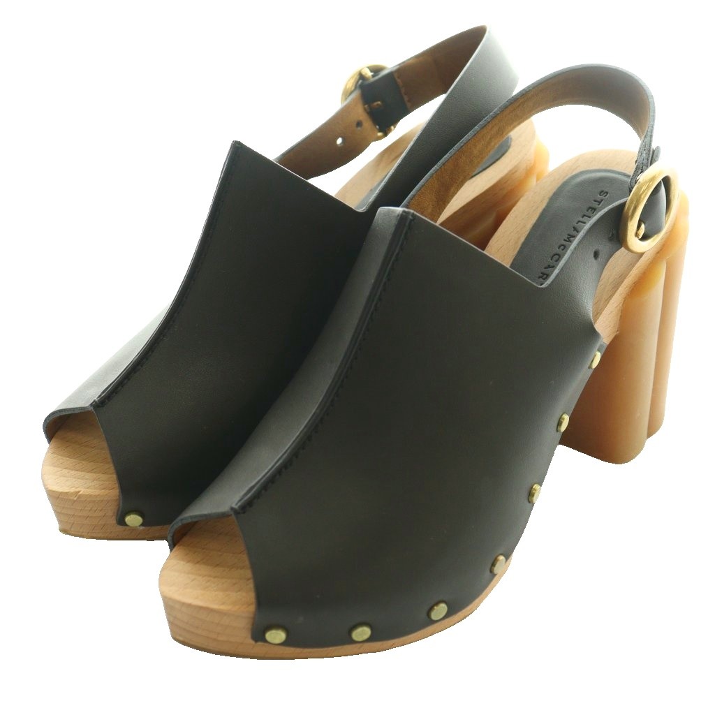 【中古】ステラマッカートニー STELLA McCARTNEY デイジースタッズ サンダル 35 黒 ブラック 茶 ブラウン /SS ■OS レディース 【ベクトル 古着】 260212|ブランド古着の買取販売ベクトル
