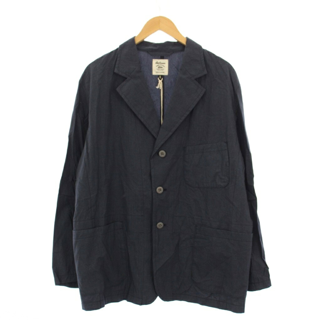 【中古】未使用品 ジャックマン Jackman タグ付き Tenpi Umps Jacket テーラードジャケット シングル L 紺 JM8543 /KH メンズ 【ベクトル 古着】 260210