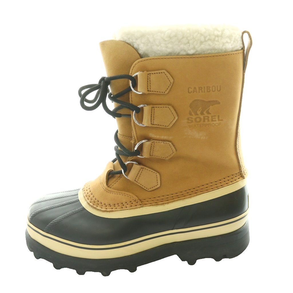 【中古】ソレル SOREL カリブー ショートブーツ US7 25cm 茶 ブラウン 黒 ブラック /SS ■OS メンズ 【ベクトル 古着】 260207