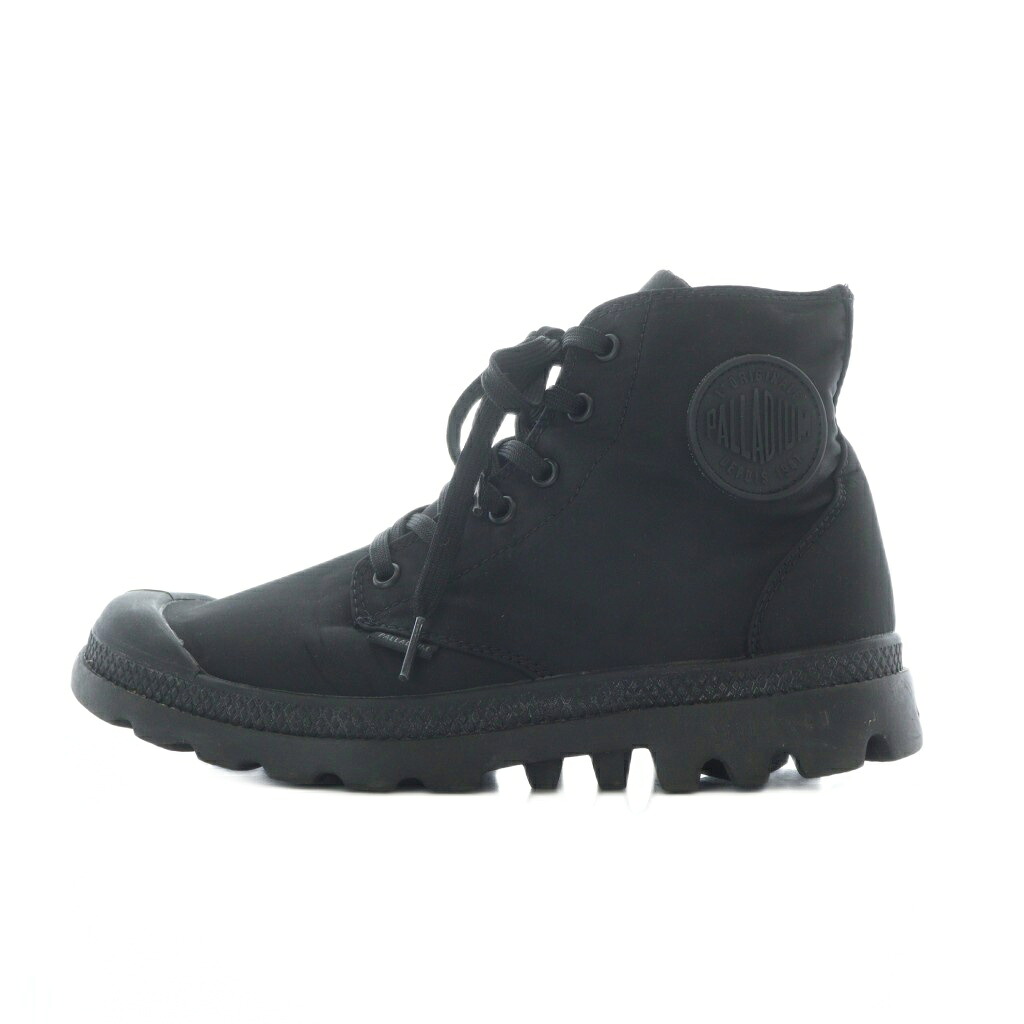 【中古】パラディウム PALLADIUM PAMPA PUDDLE LITE WP スニーカー 24.5cm 黒 ブラック ハイカット レースアップ ラバーキャップトゥ /RI ■OS レディース 【ベクトル 古着】 260210 4,788円