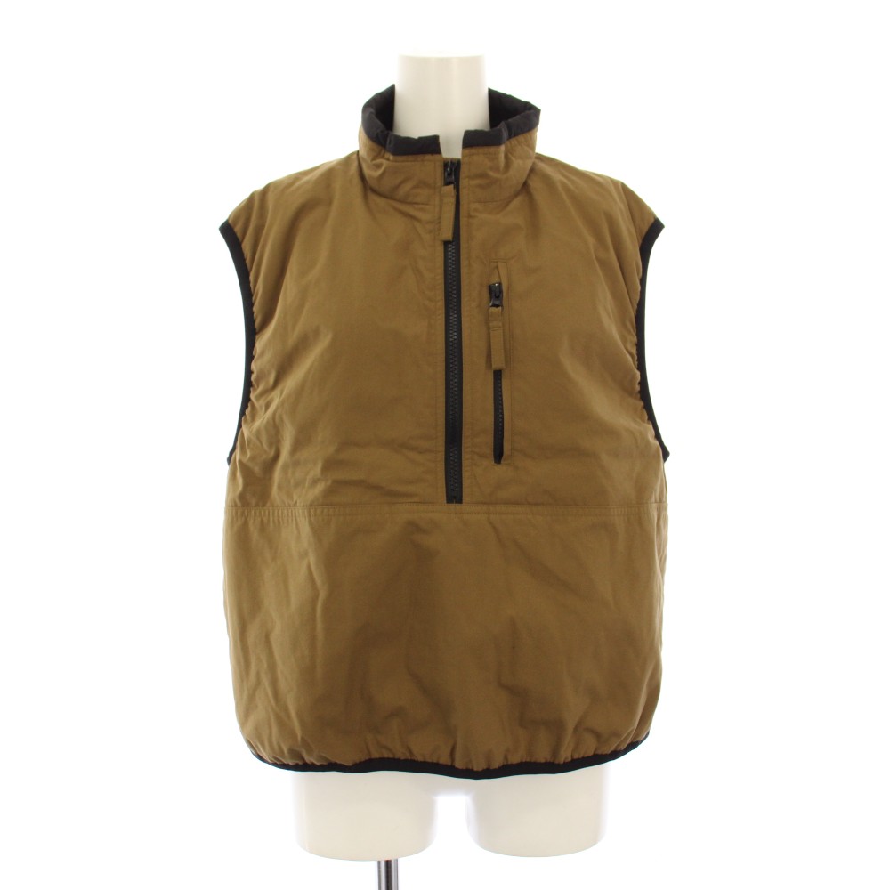 【中古】マーガレットハウエル MHL. 24AW LIGHTWEIGHT COTTON NYLON 中綿ベスト プルオーバー 1 ダークベージュ 595-4225505 /KH レディース 【ベクトル 古着】 260211