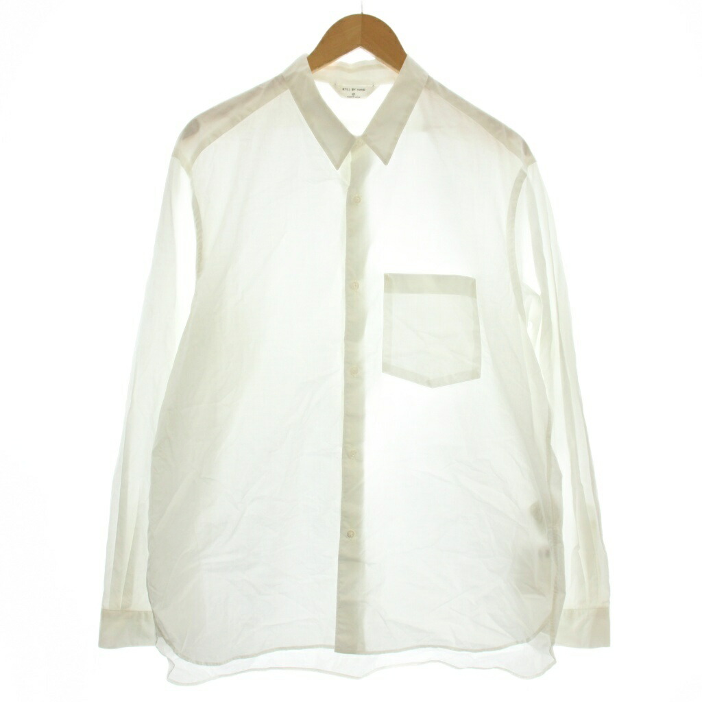 【中古】スティルバイハンド STILL BY HAND レギュラーカラーシャツ ワイシャツ 長袖 シャツ 48 白 ホワイト SH00221 /☆G メンズ 【ベクトル 古着】 260210
