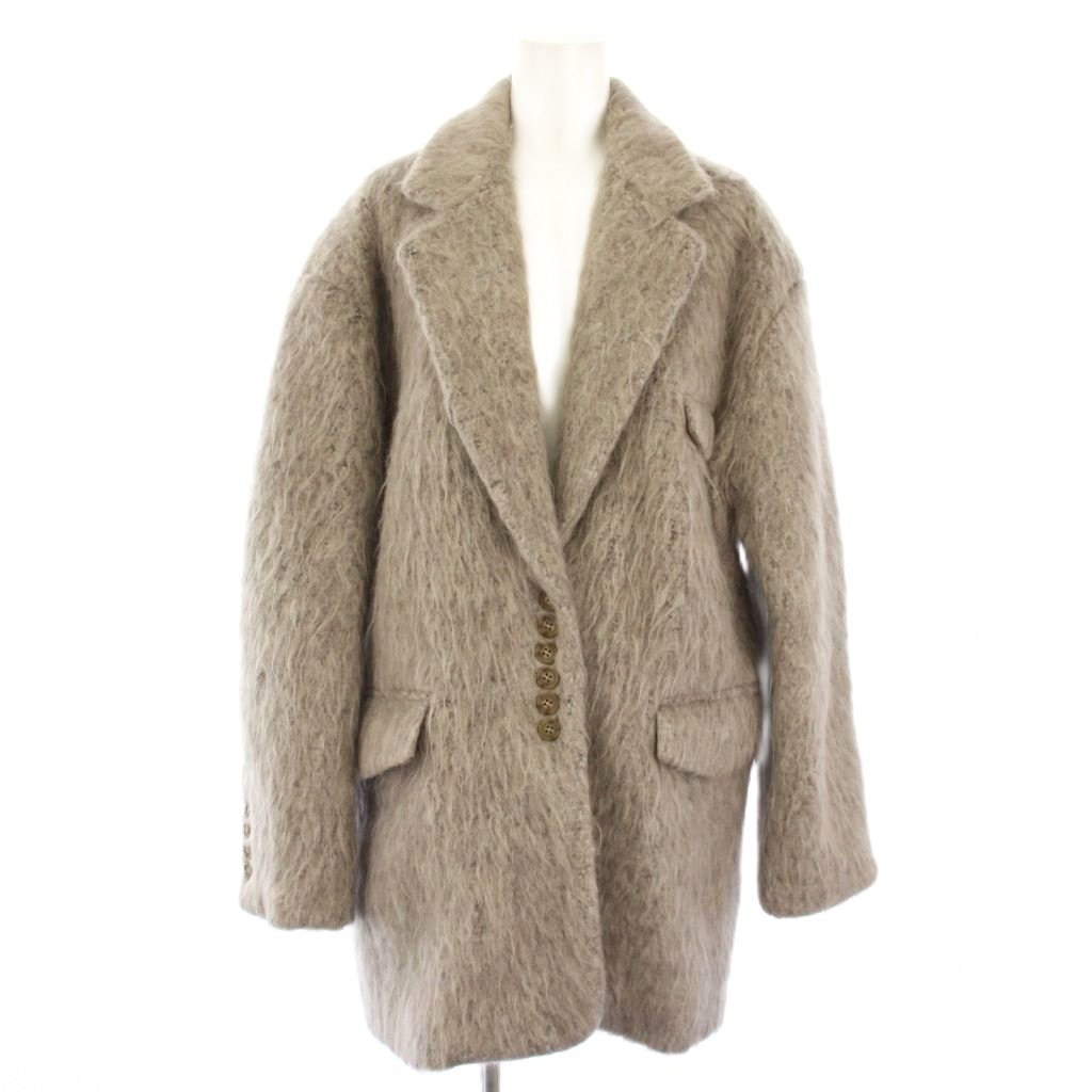 【中古】ザ トー THE TOE CHAMONIX SHAGGY JACKET シャギーコート アウター M ベージュ TT23A110030322CMM /TK レディース 【ベクター 古着】 260215