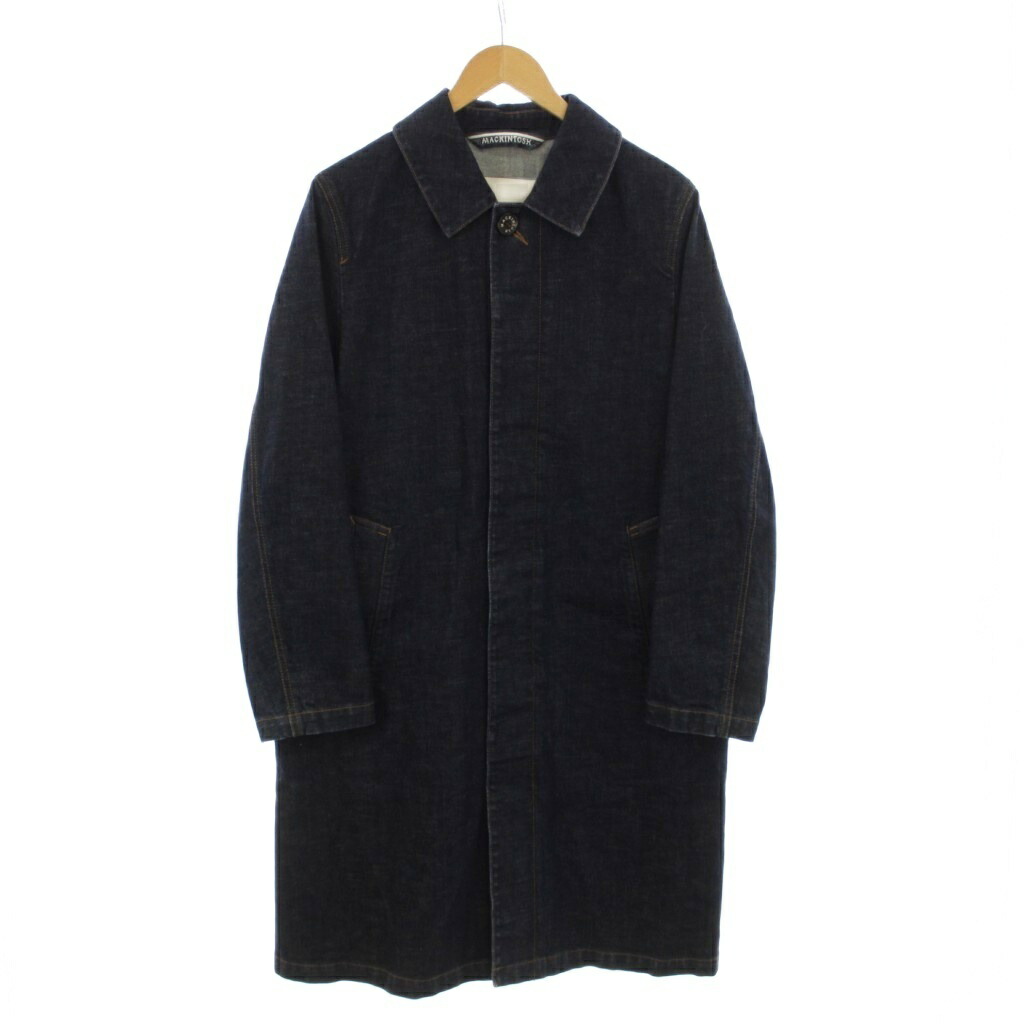【中古】マッキントッシュ MACKINTOSH DUNKELD DENIM ステンカラーコート デニム ロング 34 青 /KH メンズ 【ベクトル 古着】 260221