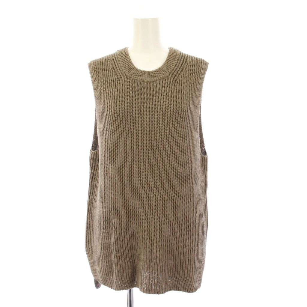【中古】ドゥーズィエムクラス DEUXIEME CLASSE エブリデイアイライク EVERYDAY I LIKE 24SS Polite 編み物限りない 綿織物 茶 24080500811010 /KH レディース 【ベクター 古着】 260223 ベスト・ジレ-レディースファッション-トップス
