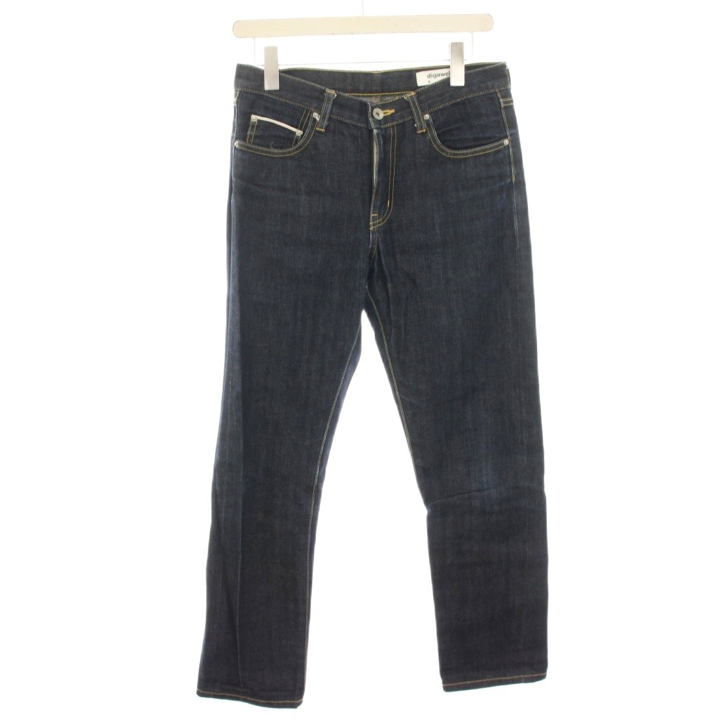 【中古】ディガウェル DIGAWEL デニムパンツ ジーンズ ストレート 1 インディゴ /HN メンズ 【ベクトル 古着】 260225