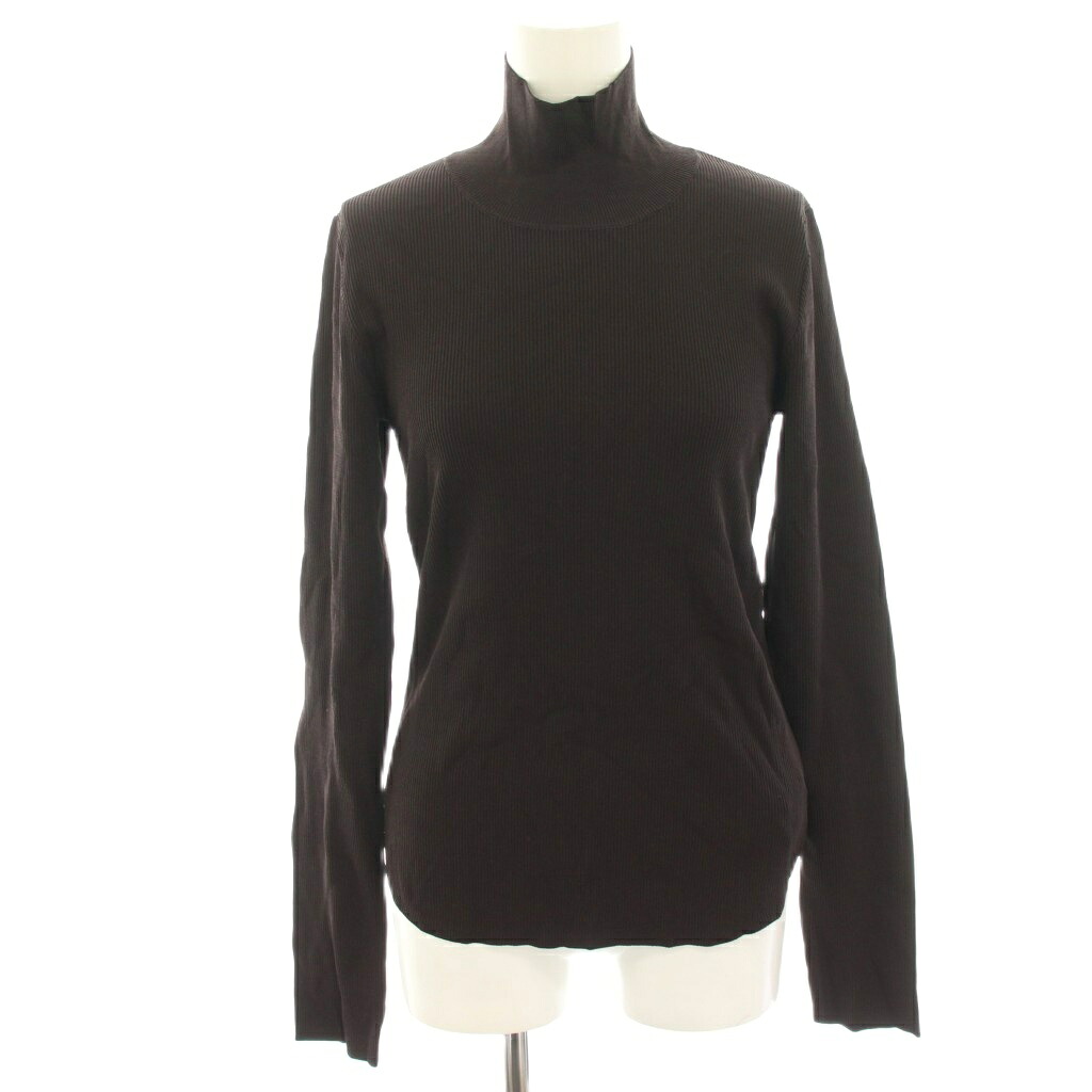 【中古】ノーブル NOBLE 24AW ナローリブタートルニット カットソー 長袖 茶 ブラウン 24080240523030 /HN レディース 【ベクトル 古着】 260225