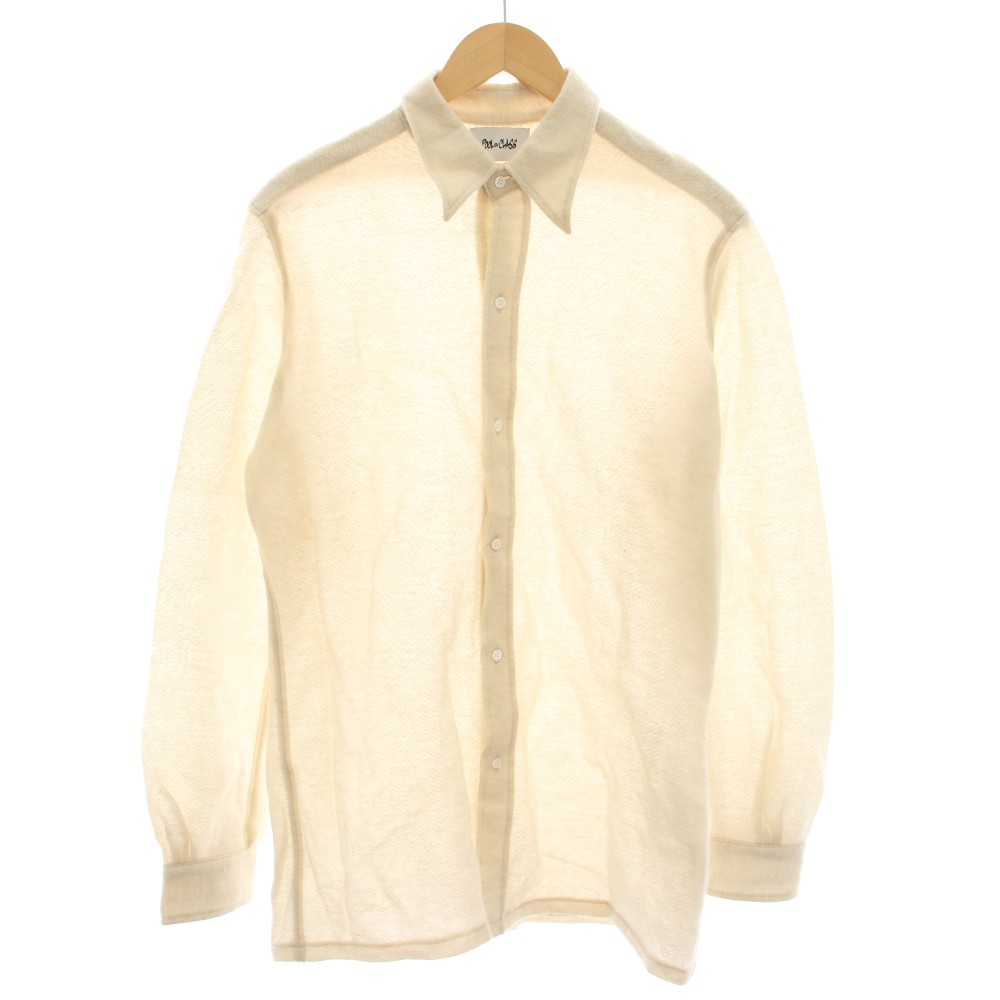 【中古】プールバイクラス POOL BY CLASS ヘリンボーンカシミヤテリーシャツ herringbone cashmere terry shirts 長袖 シアー カシミヤ 3 ベージュ CCCA16UNIA /YT ■MA 【ベクトル 古着】 260226 11,130円