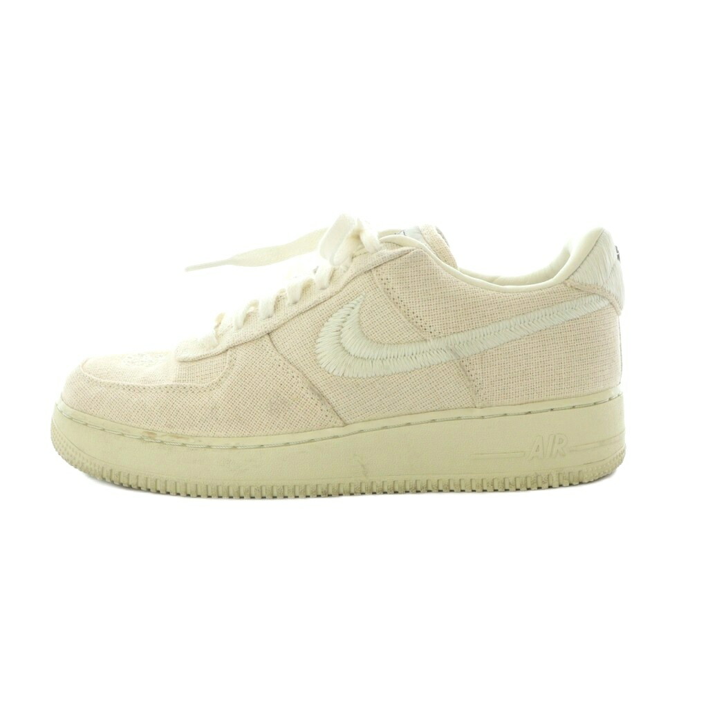 【中古】ナイキ NIKE × ステューシー Stussy Air Force 1 Low Fossil Stone 空軍 1 スニーカー 27糎 ベージュ CZ9084-200 /RI ■os メンズ 【ベクター 古着】 260226