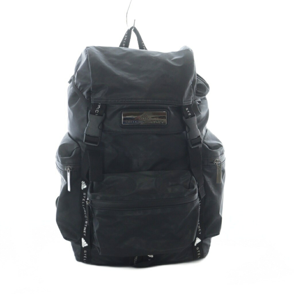 【中古】アディダス バイ ステラマッカートニー adidas by Stella McCartney BACKPACK M うしろ側容器に並べる 背嚢 黒 黒いこと 大静電容量 /RI ■os メンズ 【ベクター 古着】 260226