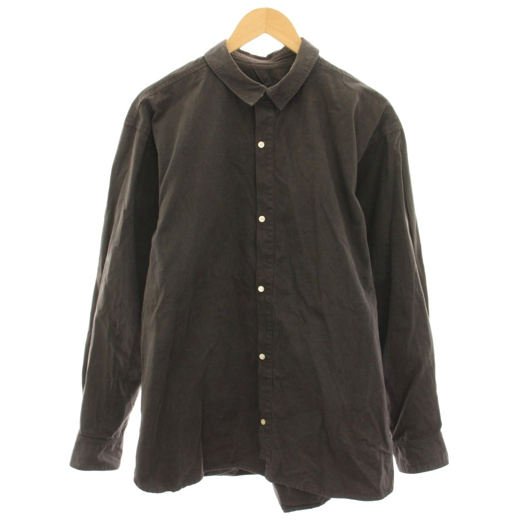【中古】ポスタルコ POSTALCO フリーアームウェア FREE-ARM WEAR シャツ 長袖 L 茶 ブラウン /YT メンズ 【ベクトル 古着】 260303
