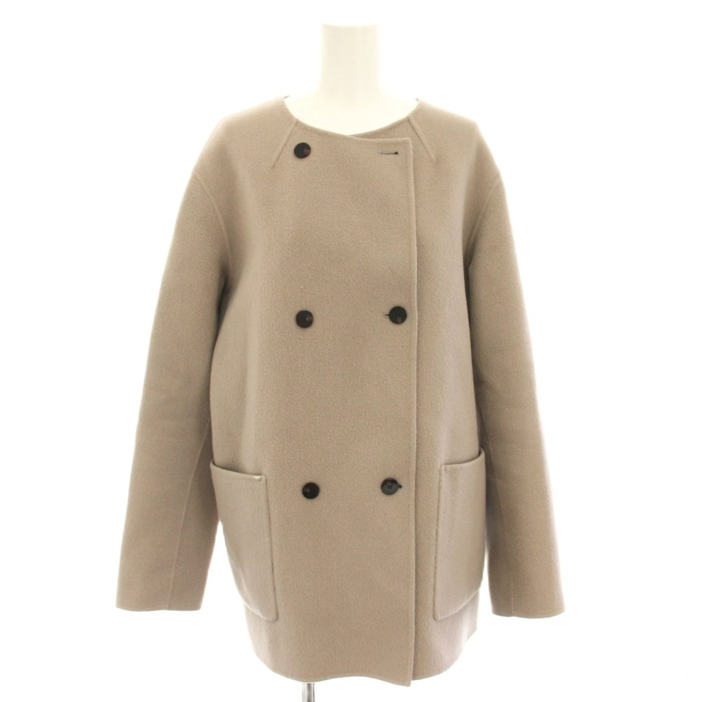 【中古】セオリーリュクス theory luxe 23AW ニューモーションカスピア NEW MOTION CASPIA ショートコート ノーカラーコート アウター カシミヤ混 40 モカ 2309611 /YT レディース 【ベクトル 古着】 260306｜ブランド古着の買取販売ベクトル