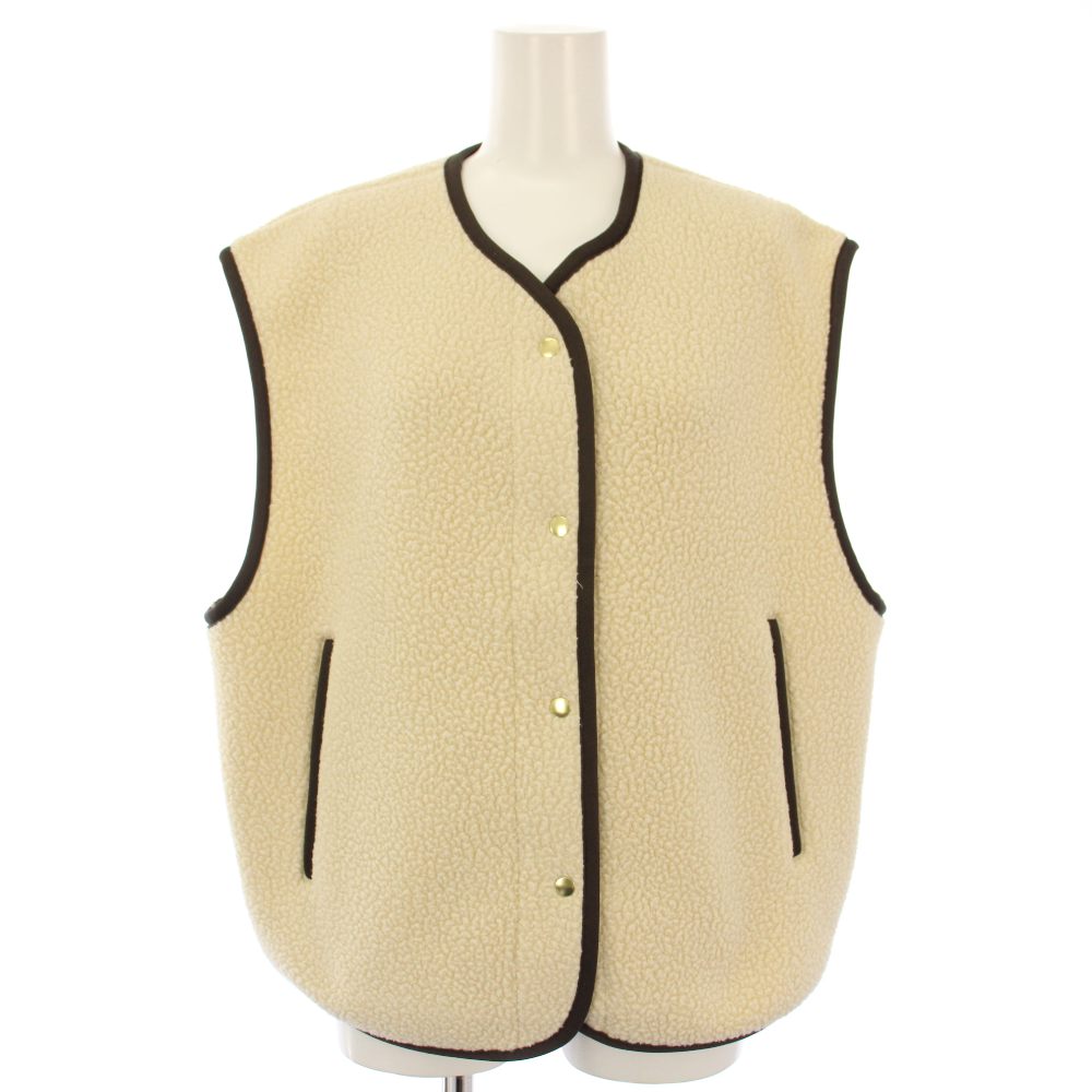 【中古】未使用品 ヴェルメイユ パー イエナ VERMEIL par iena 25AW POLARTEC ボアフリースベスト ジレ F アイボリー 25070938800030 /TK レディース 【ベクトル 古着】 260306