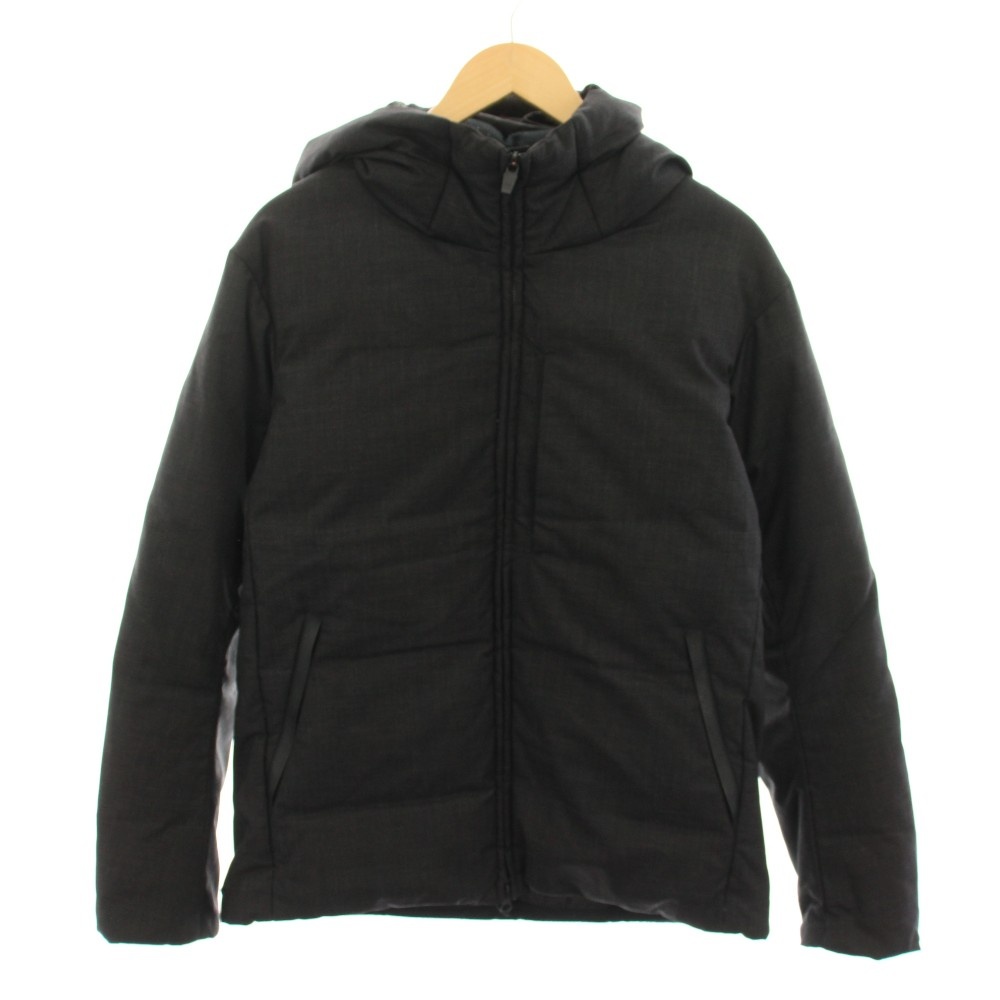 【中古】B&Y ユナイテッドアローズ BEAUTY&YOUTH ビューティー&ユース 小松マテーレ TW ダウンジャケット アウター フード L チャコールグレー 1225-114-8584 /YT メンズ 【ベクトル 古着】 260306