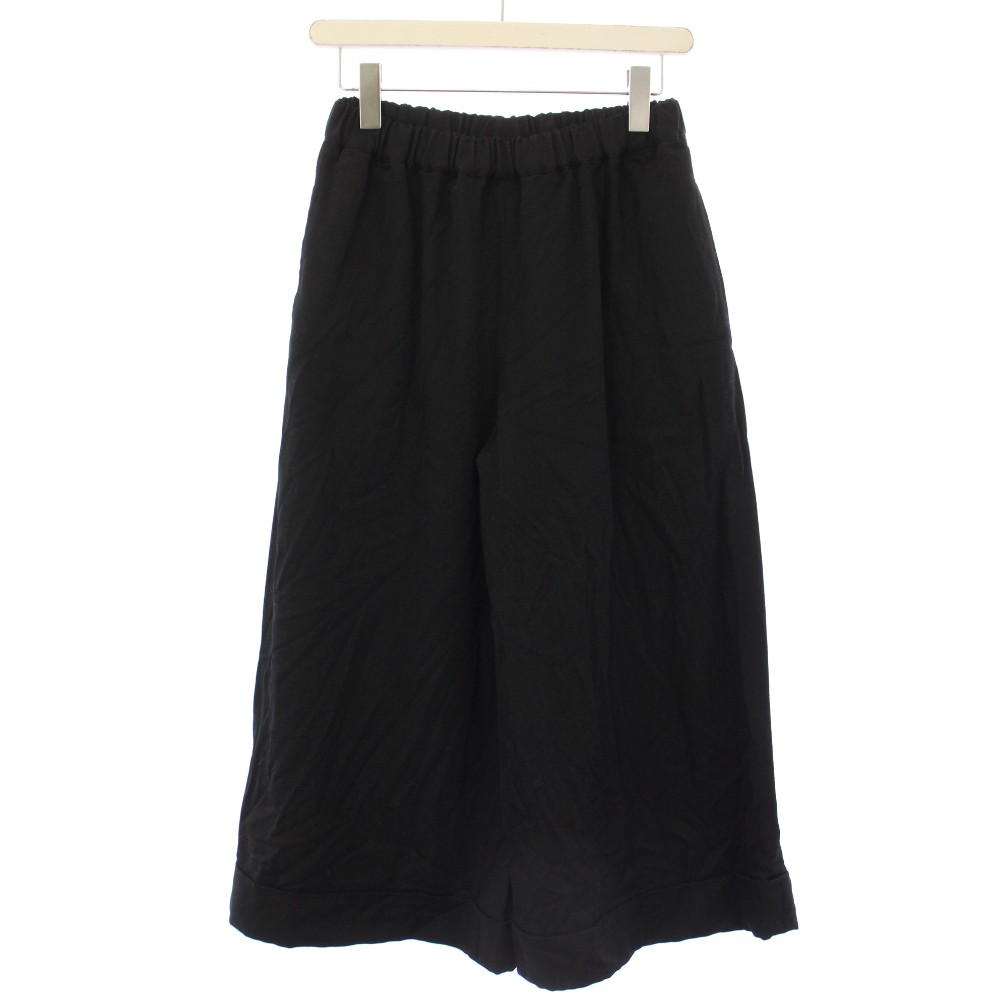 【中古】コムデギャルソンコムデギャルソン COMME des GARCONS COMME des GARCONS コムコム AD2025 製品染め ワイドパンツ イージーパンツ XS 黒 ブラック RP-P013 /TK レディース 【ベクトル 古着】 260309