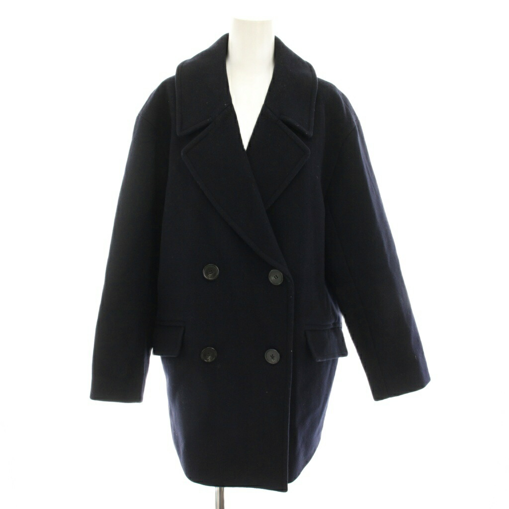 【中古】スピック&スパン Spick&Span ハミルトンラムズウール Hamilton Lambswool 19AW テーラードカラーショートコート ピーコート Pコート アウター36 紺 ネイビー 19020200501030 /YT レディース 【ベクトル 古着】 260306