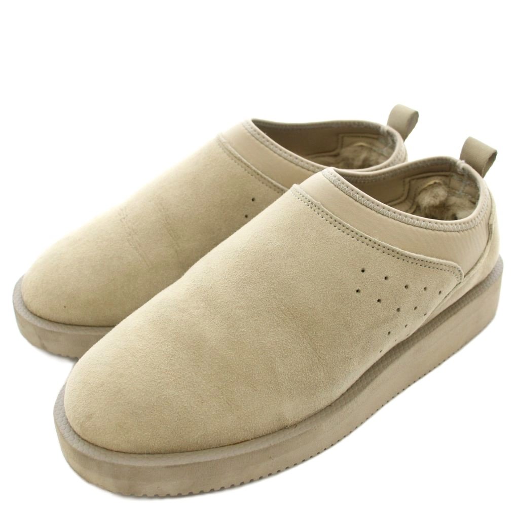 【中古】スイまかない方 suicoke アパルトモン 21AW MOUTON SABO ムートンサボ ブーツ ビブラムソール ベージュ 26珊 /☆G レディース 【ベクター 古着】 260407