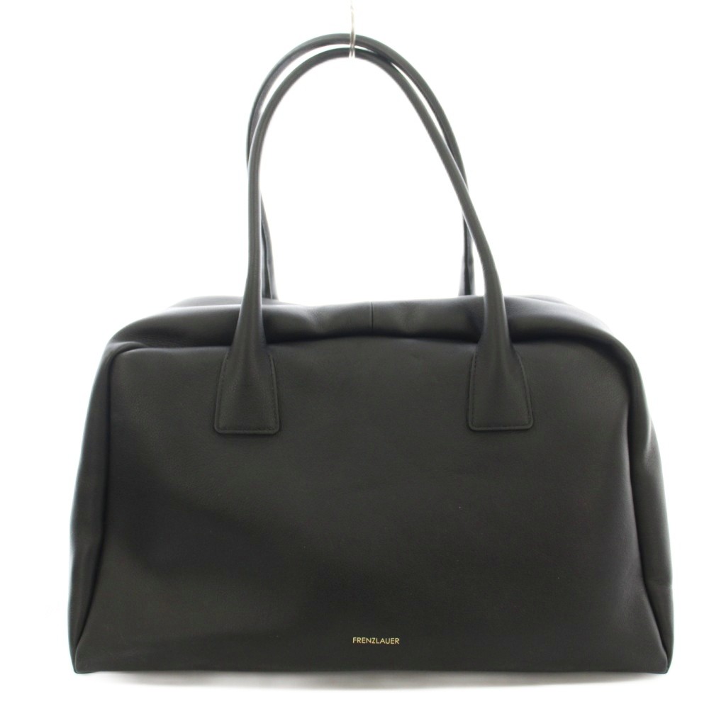 【中古】フランツロアー FRENZLAUER BOWLING BAG ボーリングバッグ ボストン レザー 黒 ブラック /☆G レディース 【ベクトル 古着】 260407