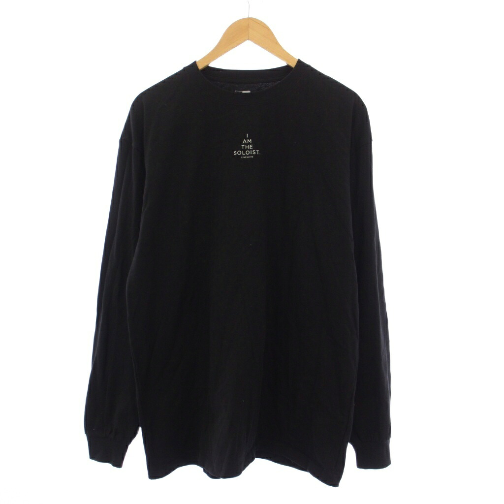【中古】ニューエラ NEW ERA ソロイスト Tシャツ XXL 黒 長袖 英字プリント /JP メンズ 【ベクトル 古着】 260321