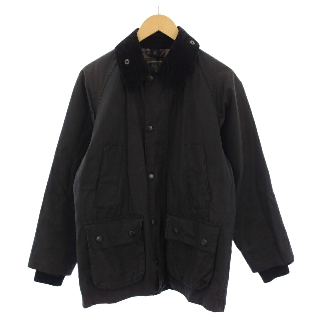【中古】バブアー Barbour BEDALE OILED JACKET ジャケット ジップアップ コーデュロイ襟 チャコール 1102049 /BM メンズ 【ベクトル 古着】 260312|ブランド古着の買取販売ベクトル