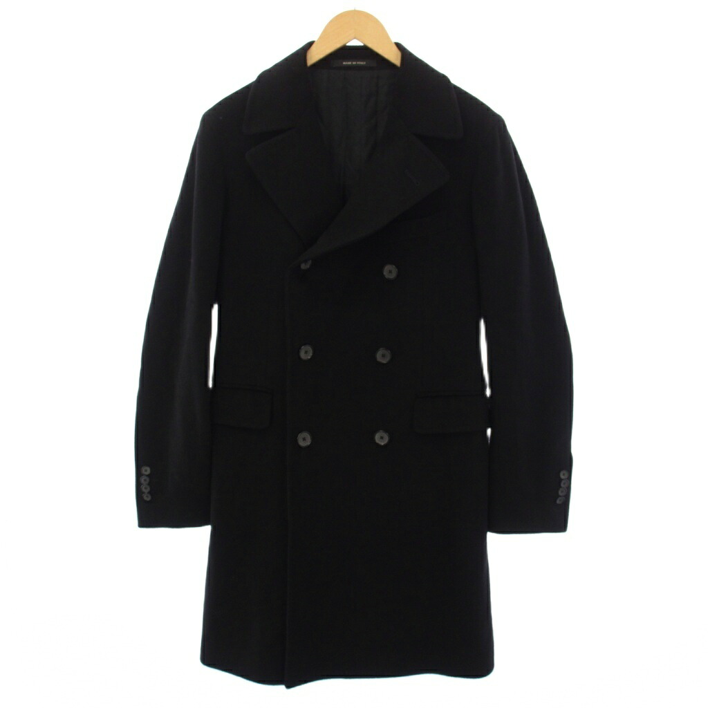 【中古】タリアトーレ TAGLIATORE CSBLM0B カシミヤ100% ダブルブレスト チェスターコート ロング 46 黒 /BM メンズ 【ベクトル 古着】 260312 38,610円