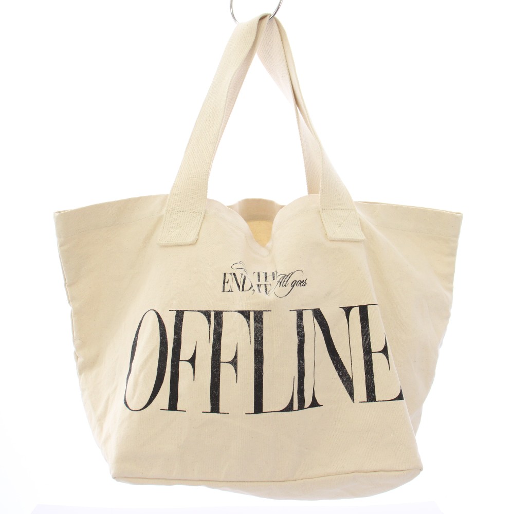 【中古】ドゥーズィエムクラス DEUXIEME CLASSE BTN Big Tote トートバッグ ロゴ アイボリー /TK レディース 【ベクトル 古着】 260319