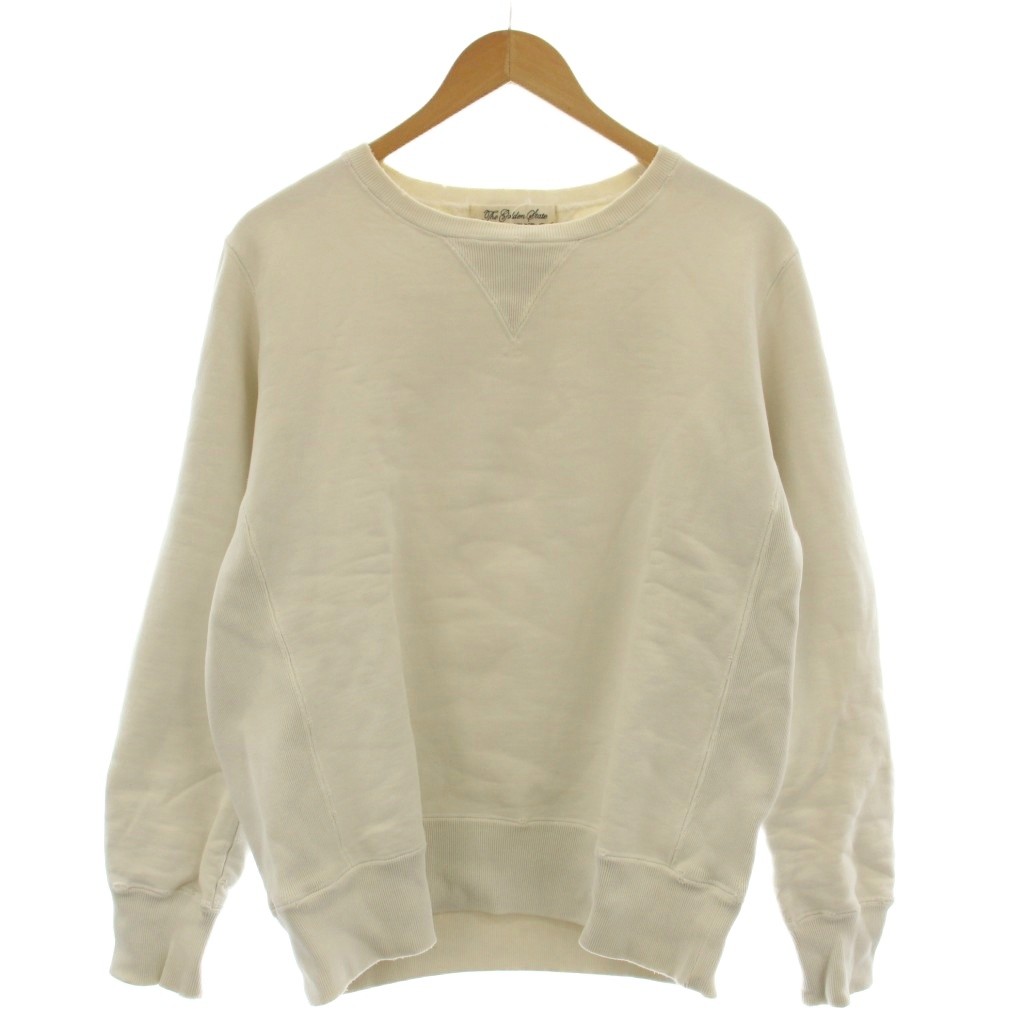 【中古】レミレリーフ REMI RELIEF ダメージ加工 スウェット 両V トレーナー 長袖 M アイボリー /☆G メンズ 【ベクトル 古着】 260312