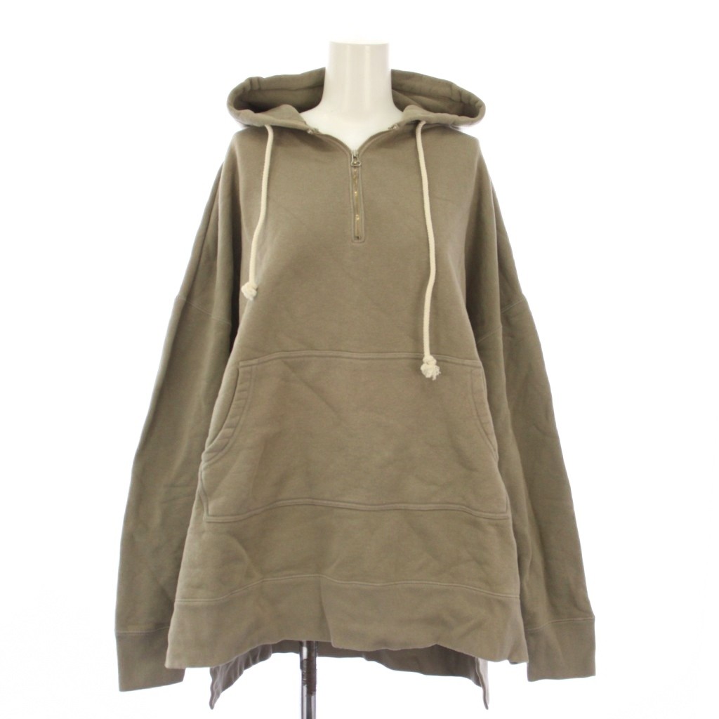 【中古】アンスクリア INSCRIRE 20AW アイドスリットプルオーバー 調教師 F 薄墨色 ボンネット付き添い人 ハーフジップ 長袖 20AW-CUT6 /JP レディース 【ベクター 古着】 260317