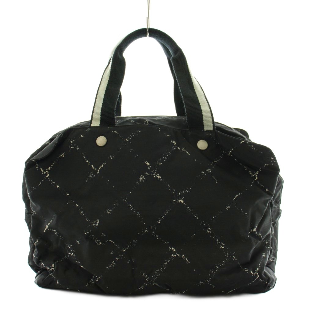 【中古】シャネル CHANEL 旧旅行伝達ルート ハンドバック ナイロン 6番台 黒 黒いこと /AN21 ■OH レディース 【ベクター 古着】 260319
