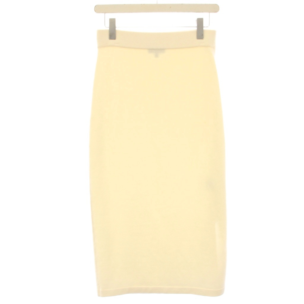 【中古】行動論理 Theory 23AW Lana Cash 2 Straight SK 編み物スコート タイトスカート ミモレ ロング 羊毛 カシミール混 S 白 白いこと 01-3307714 /HN レディース 【ベクター 古着】 260319