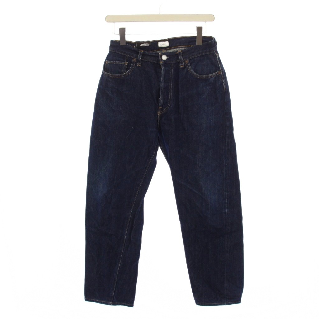 【中古】シオタ CIOTA 本藍スビンコットン13.5ozストレートデニムパンツ ジーンズ ボタンフライ 30 インディゴ NPTM-1STB /BM メンズ 【ベクトル 古着】 260317｜ブランド古着の買取販売ベクトル 7,600円