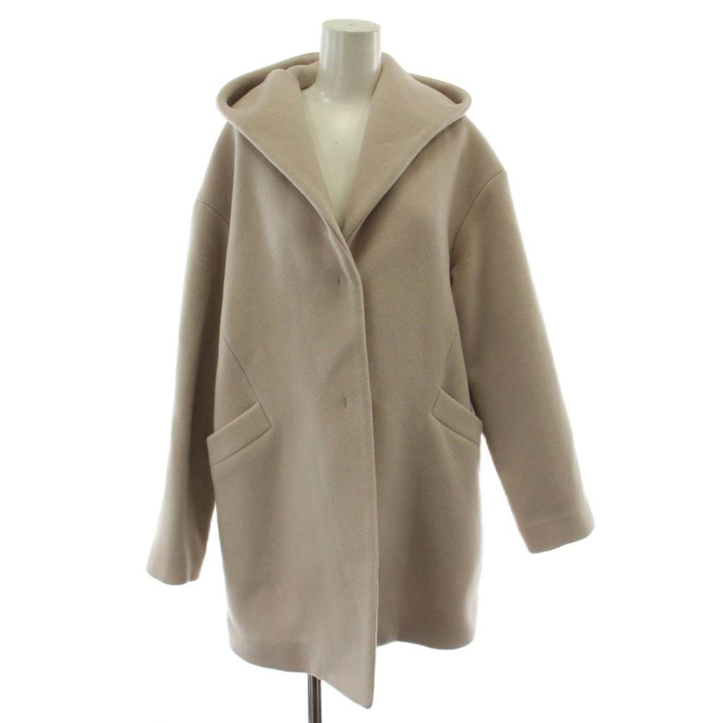 【中古】アナイ ANAYI フーデッドコート ウール 38 ピンクベージュ 無地 長袖 102027-17-380 /GG レディース 【ベクトル 古着】 260321 6,862円